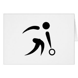 Cartão Rolamento - símbolo universal da boliche