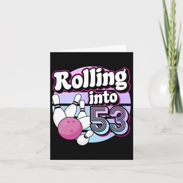 Cartão Rolando Para 53 Boliches 53º Aniversário (Frente)