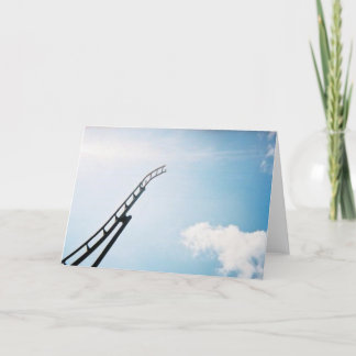 Cartão Roller coaster quebrado