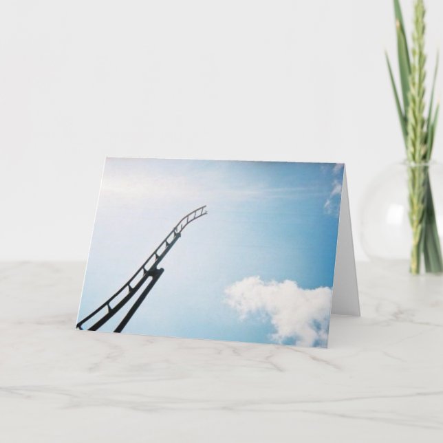 Cartão Roller coaster quebrado (Frente)