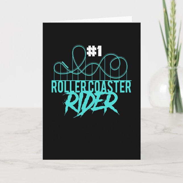 Cartão Rollercoaster Rider Rollercoaster (Frente)