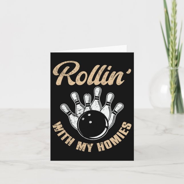 Cartão Rollin com minha Boliche 5 (Frente)