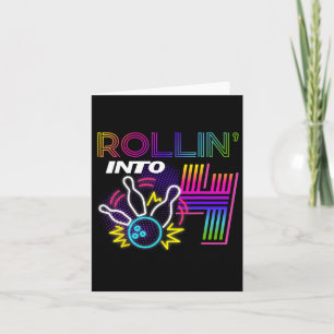 Cartão Rollin na Festa de Boliches de Aniversário de 4 An