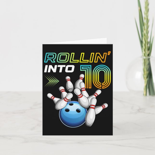Cartão Rollin para 10 Boliches retrorreflectoras 10th B (Frente)