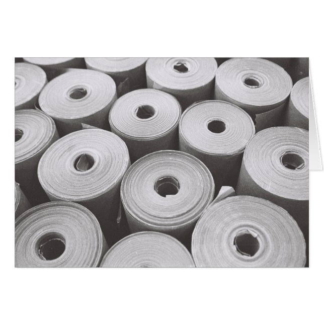 Cartão "Rolls of Paper" (Frente horizontal)