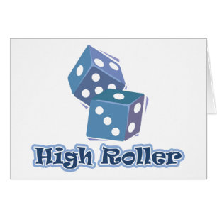 Cartão Rolo alto - jogos dos dados