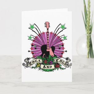 Cartão Rolo fêmea da rocha n