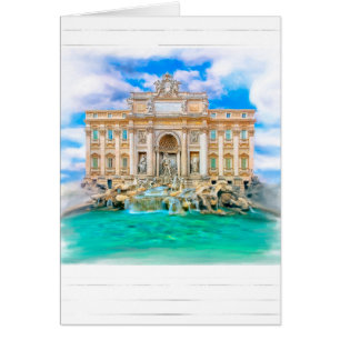 Cartão Roma - La Dolce Vita - Fonte Trevi