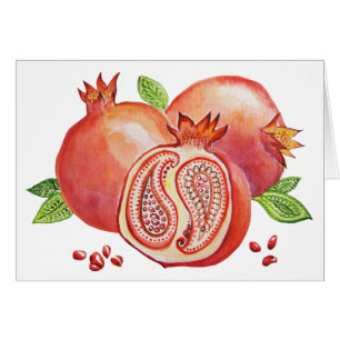 Cartão Romã Yalda feliz
