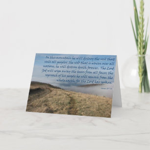 Cartão Roman Catholic Old Testament Sympathy Card