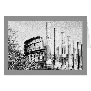 Cartão Roman Coliseum, Roma Itália