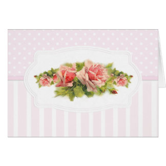 Cartão Romance cor-de-rosa