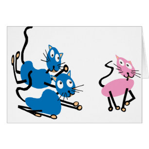 Cartão Romance do gato