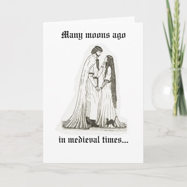 Cartão "Romance Floresceu" (Frente)