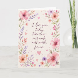 Cartão Romance Fofo Amor Eterno Saudação