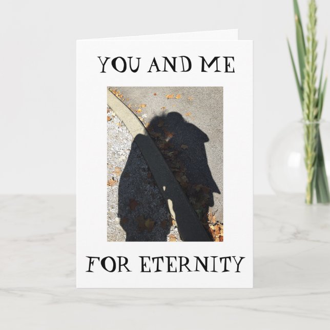 CARTÃO ROMANCE/SHADOW HUG SOBRE "NOSSO ANIVERSÁRIO DE 11  (Frente)