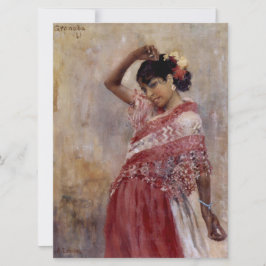 Cartão Romani Gypsy Woman Dancing (por Albert Edelsense)