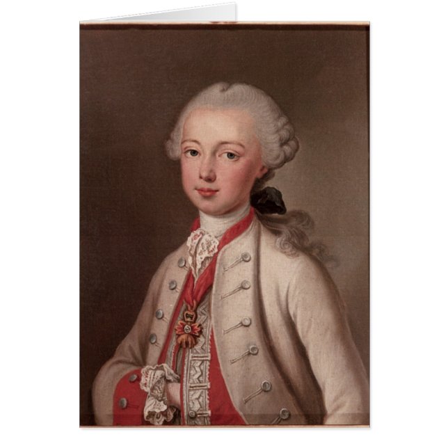 Cartão Romano santamente de Leopold II (Frente)