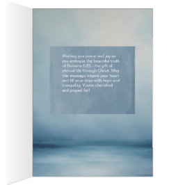 Cartão Romanos 6:23 Verso de Bíblia Personalizável