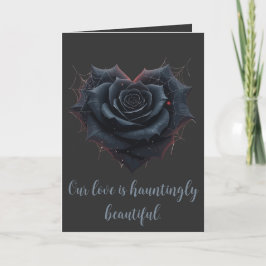 Cartão Romantic Gothic And Enigmatic Black Rose