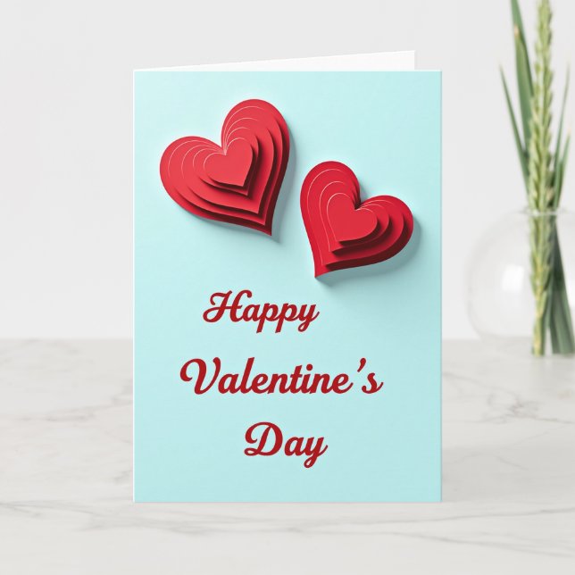 Cartão Romantic Love Paper Layers Card (Frente)