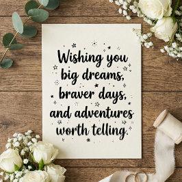 Cartão Romantic Wedding Quote Newlywed Bride Groom