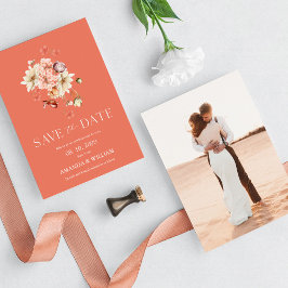 Cartão Romântico de Salvar a Data