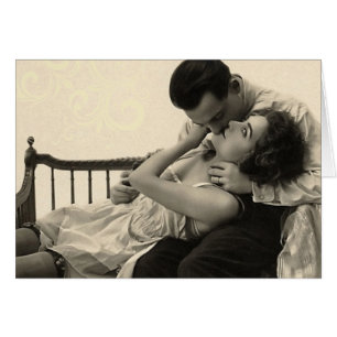 Cartão romântico engraçado do casal