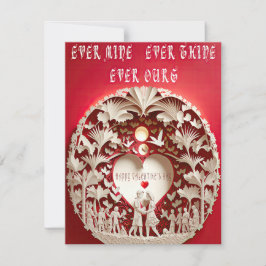 Cartão Romântico Meu Para Sempre Teu Para Sempre Nosso Di