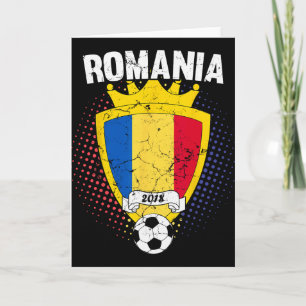 Cartão Romênia Futebol Bandeira Romena Seleção Copa