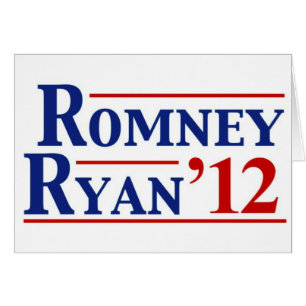 Cartão Romney Ryan 2012