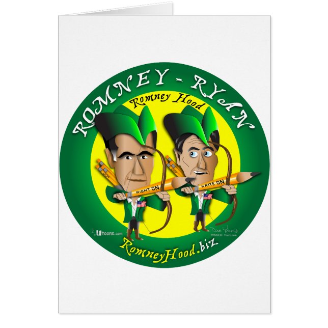 Cartão Romney Ryan 2 Archers (Frente)