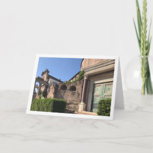 Cartão Romulus Temple Greeting Card