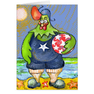 Cartão * Roostar na praia *