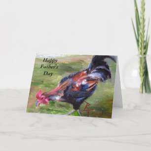 Cartão Rooster aceo Father's Day Card
