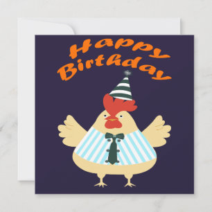 Cartão Rooster Birthday