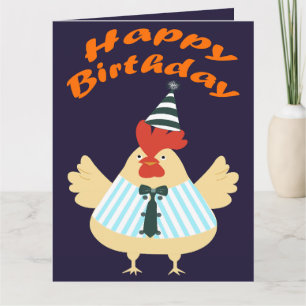 Cartão Rooster Birthday