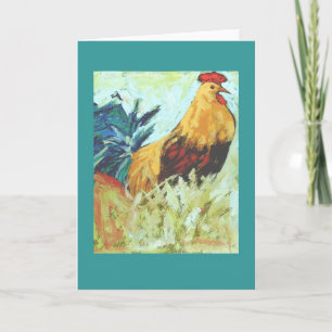 Cartão rooster card