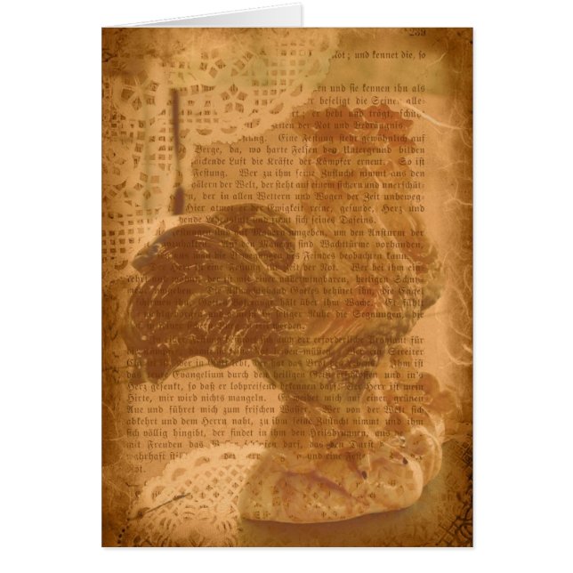 Cartão Roosters e Lace (Frente)