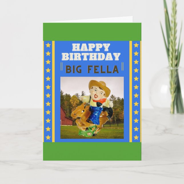 Cartão Rootin' Tootin' Aniversário! (Frente)