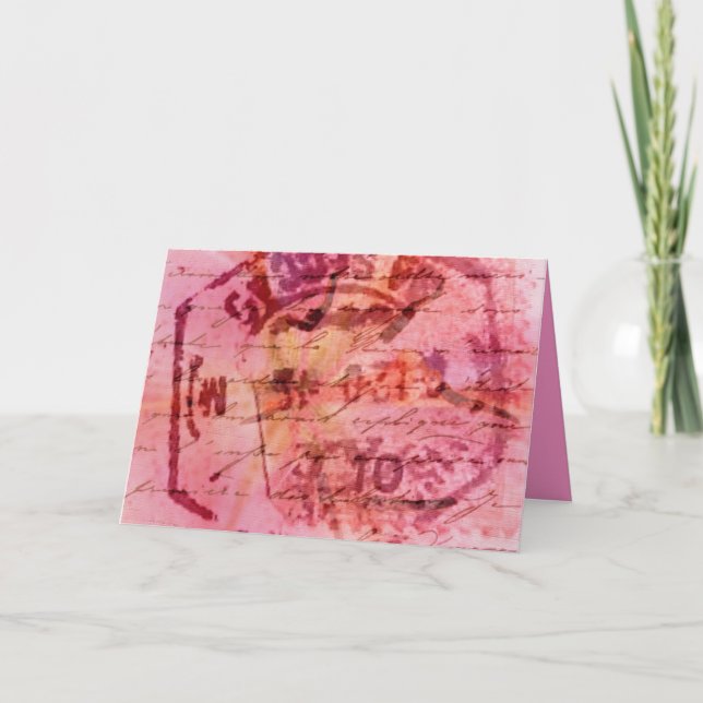 Cartão Rosa (Frente)