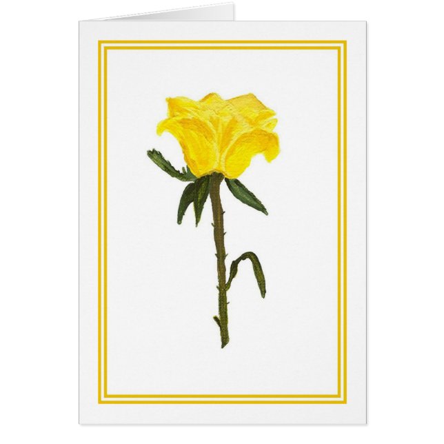 Cartão Rosa amarelo (Frente)