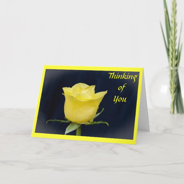 Cartão Rosa amarelo (Frente)