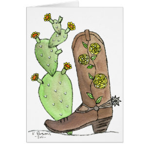 Cartão Rosa amarelo de Texas