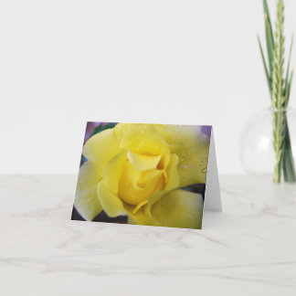 Cartão Rosa amarelo Notecard