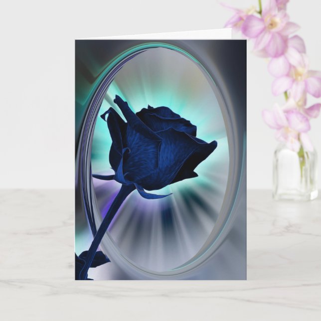 Cartão Rosa azul profunda (Orquídea)