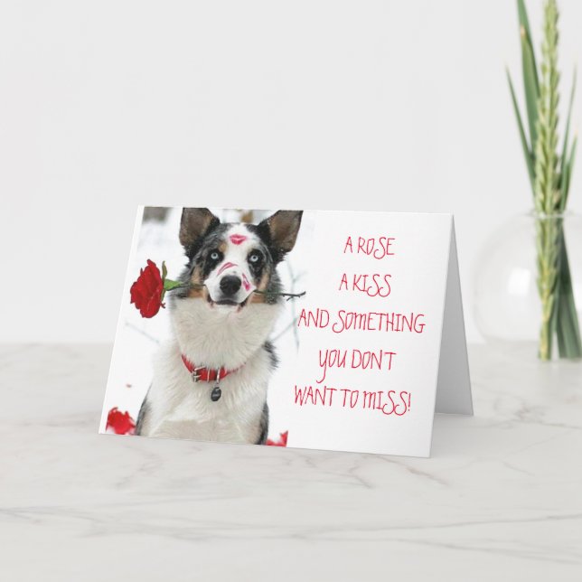 CARTÃO ROSA, BEIJO E CELEBRAÇÃO DO NOSSO ANIVERSÁRIO (Frente)