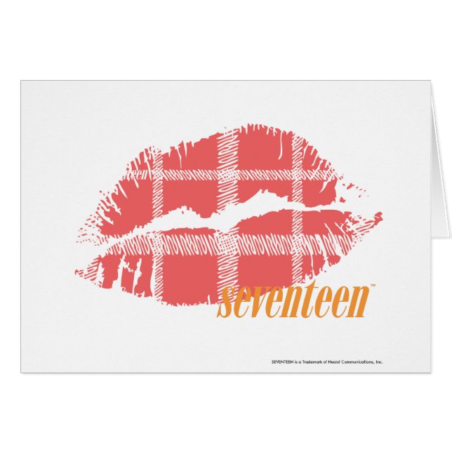 Cartão Rosa da xadrez (Frente Horizontal)