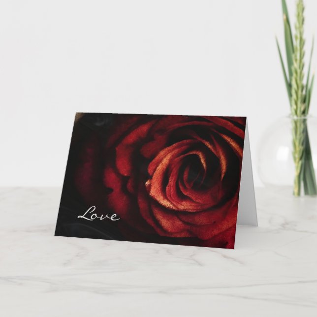 Cartão Rosa de Cobre (Frente)