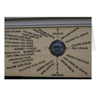 Cartão Rosa de compasso